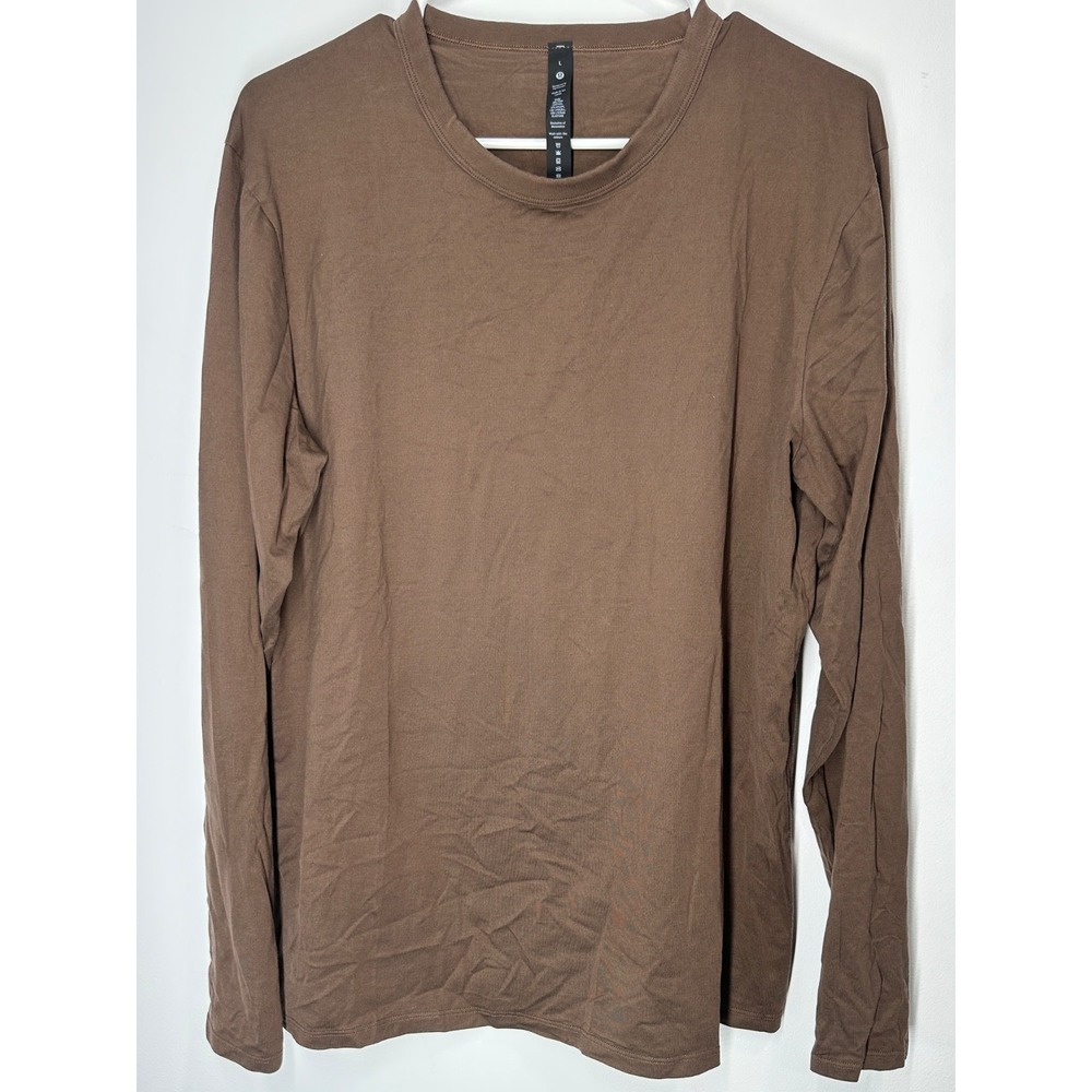 Lululemon Long Sleeve Soft Performance Stretch Shirt‎ Brown Men's Large